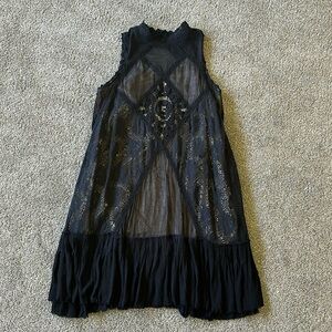 Free People Mini Lace Dress XS